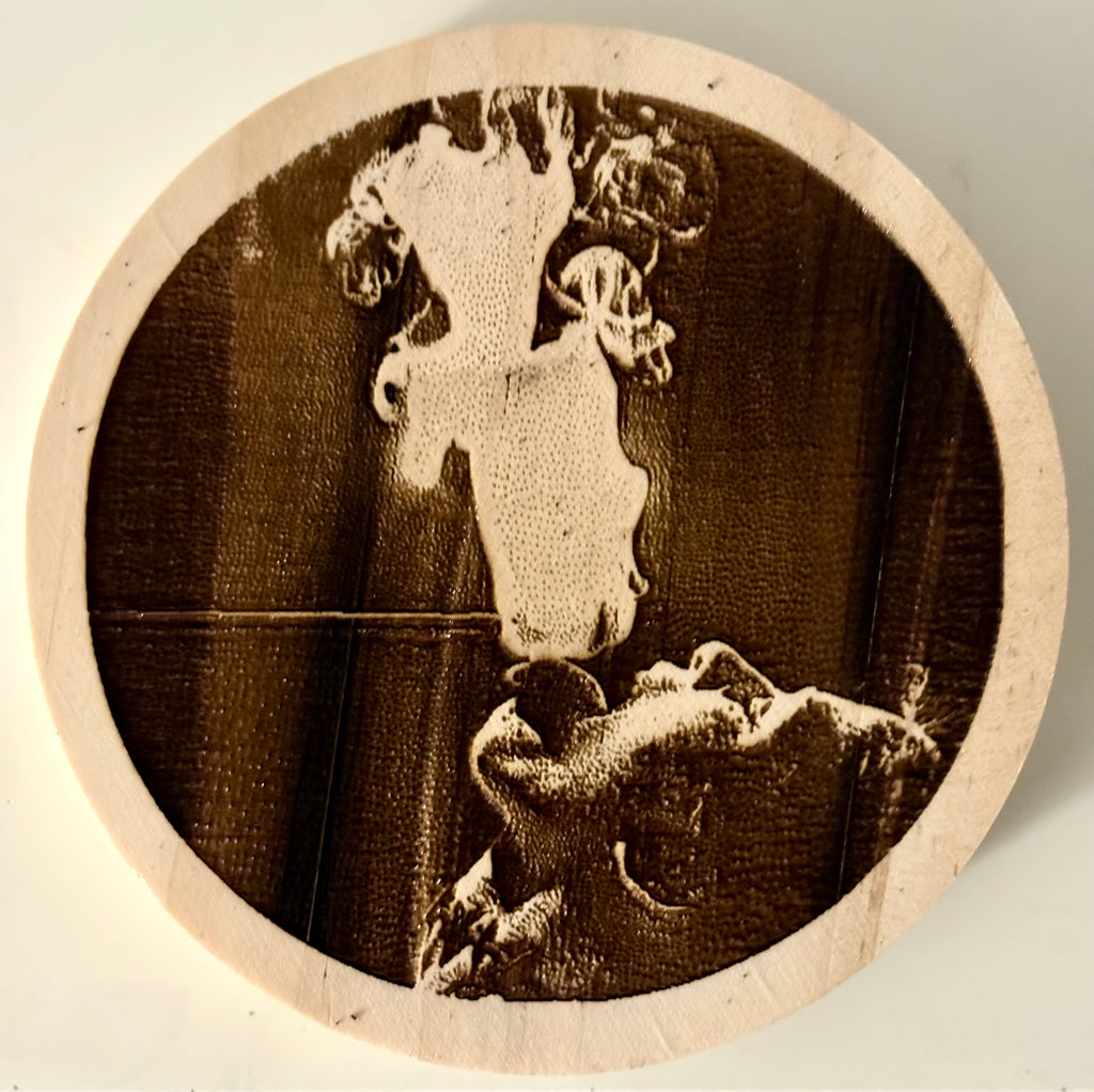 Custom Engraved 5” Wood Circle or Square