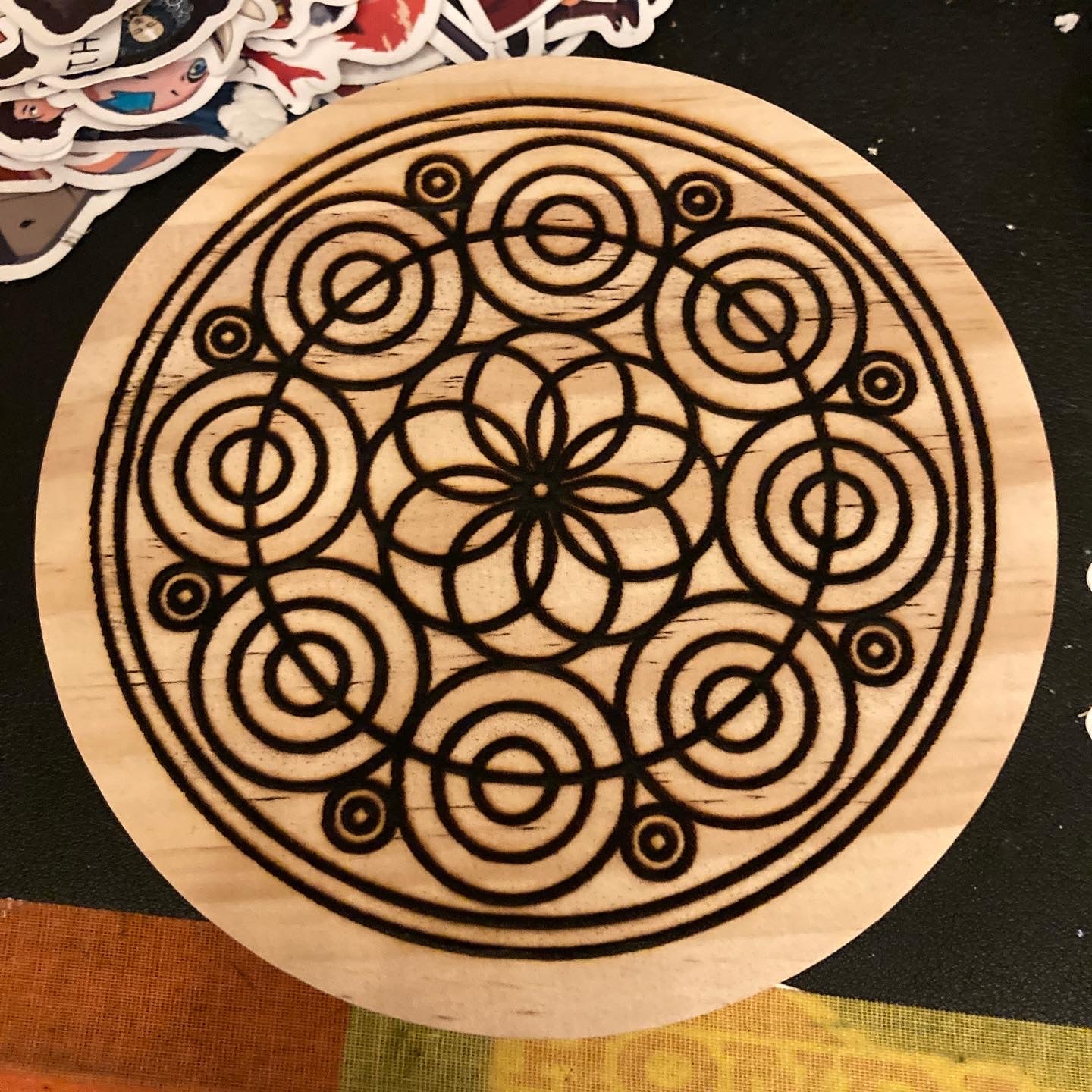 Custom Engraved 5” Wood Circle or Square